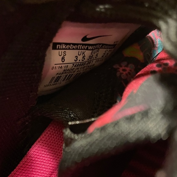 Rare Nike roshe run rosherun Aloha pack flower print black pink blue - Picture 9 of 10